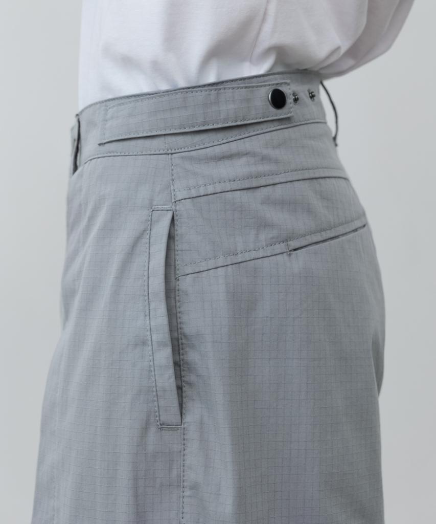 MINAV Cotton Rib Multi Cargo Pants [Ash Gray]