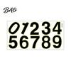 Glow in The Dark Adhesive Decals Number Stickers, Luminous Self-Adhesive House Numbers for Visible Green Light Mailbox Door Wall, Emergency Guide Home
