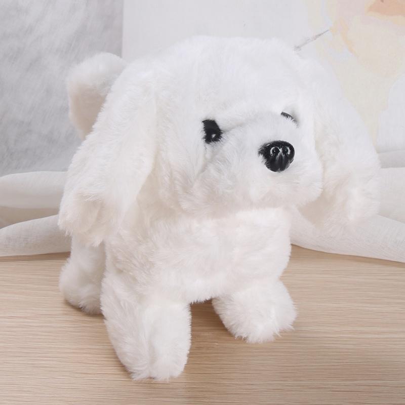 Electronic Interactive Dogs Toy Robot Puppy Pets Bark Stand Walk Movements Plush Toys for Kids Birthday Gift