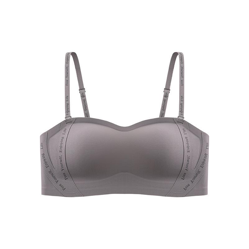 Summer Strapless Underwear Simple Anti-sagging Small Breasts Gather Underwear Adjustment Sexy Bra