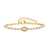 Wind Stainless Steel Zircon Chain Bracelet, High-End Luxury Women'S Jewelry Br-2740