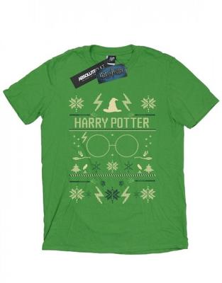 Womens/Ladies Christmas Pattern Cotton Boyfriend T-Shirt