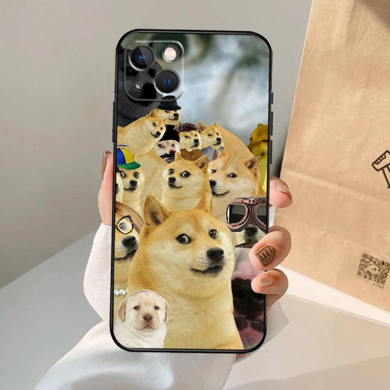 Funny Cheems Doge Case For iPhone 16 15 14 13 11 12 Pro Max XS X XR Plus Back Cover For iPhone 16 15 14 12 13 Mini