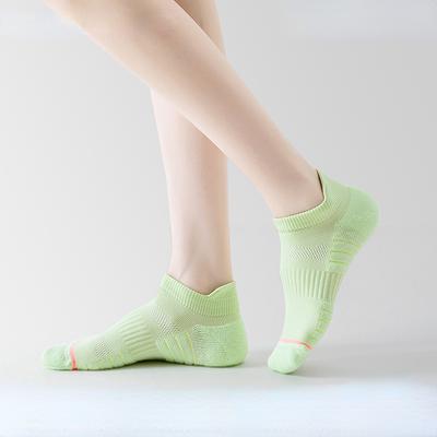 Chaussettes courtes respirantes fines pour femmes, taille 35-39, printemps/été, pour la course à pied, chaussettes de sport à fond éponge