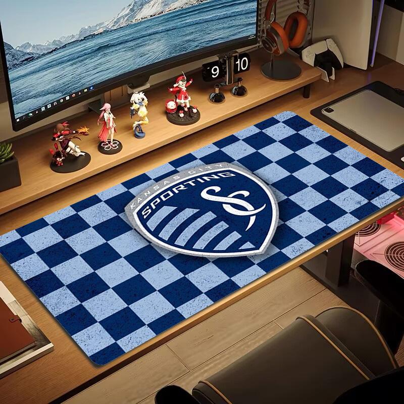 Sporting Kansas City Color Mouse Pad Large Gaming Table Cushion Non-slip Laptop Tablet Big Mousepad XXL Mat Mini PC Playmat With Lock edge