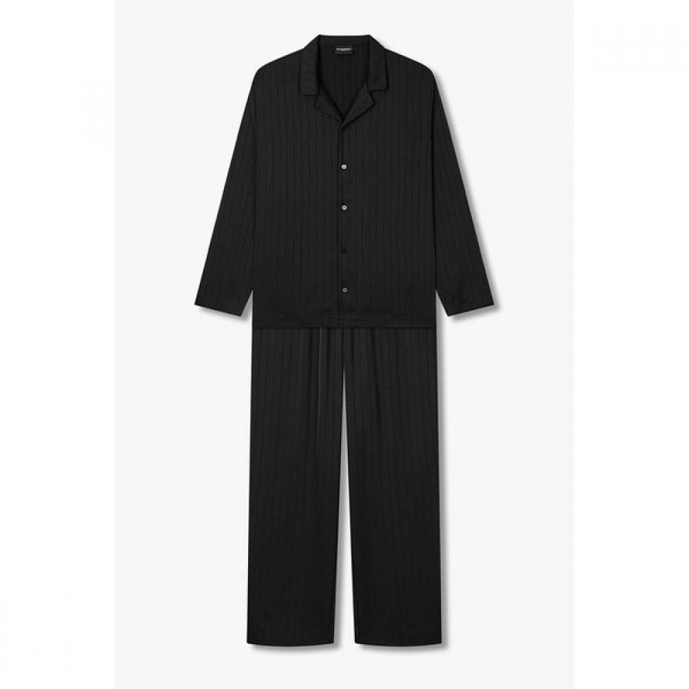 Emporio Armani Мужской блестящий полосатый пижамный комплект S 0815339003 M(100)