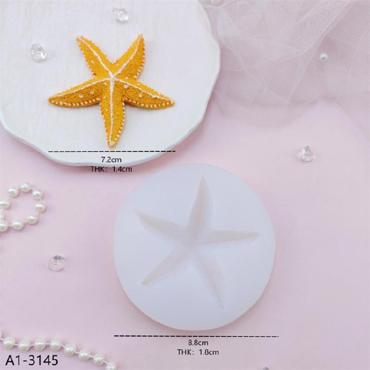 Multipurpose Silicone Craft Mold with Starfish Shell Design Perfect for Candle Soap Resin Art Craft Enthusiasts