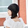 Breathable Crochet Brimless Hat for Spring and Autumn Comfortable Polyester Fabric Skull Hat for Women Daily Outfit