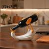 Gans Weinflaschenhalter Flaschenhalter, 3D Gedrucktes Gestell, Tischdisplay Ständer für Zuhause Büro Bars, Dekoratives Geschenk Liebhaber Praktisch