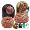 Desoldering Cleaning Ball Soldering Iron Mesh Filter Cleaning Nozzle Tip Copper Wire Cleaner Ball Metal Dross Box Clean Ball