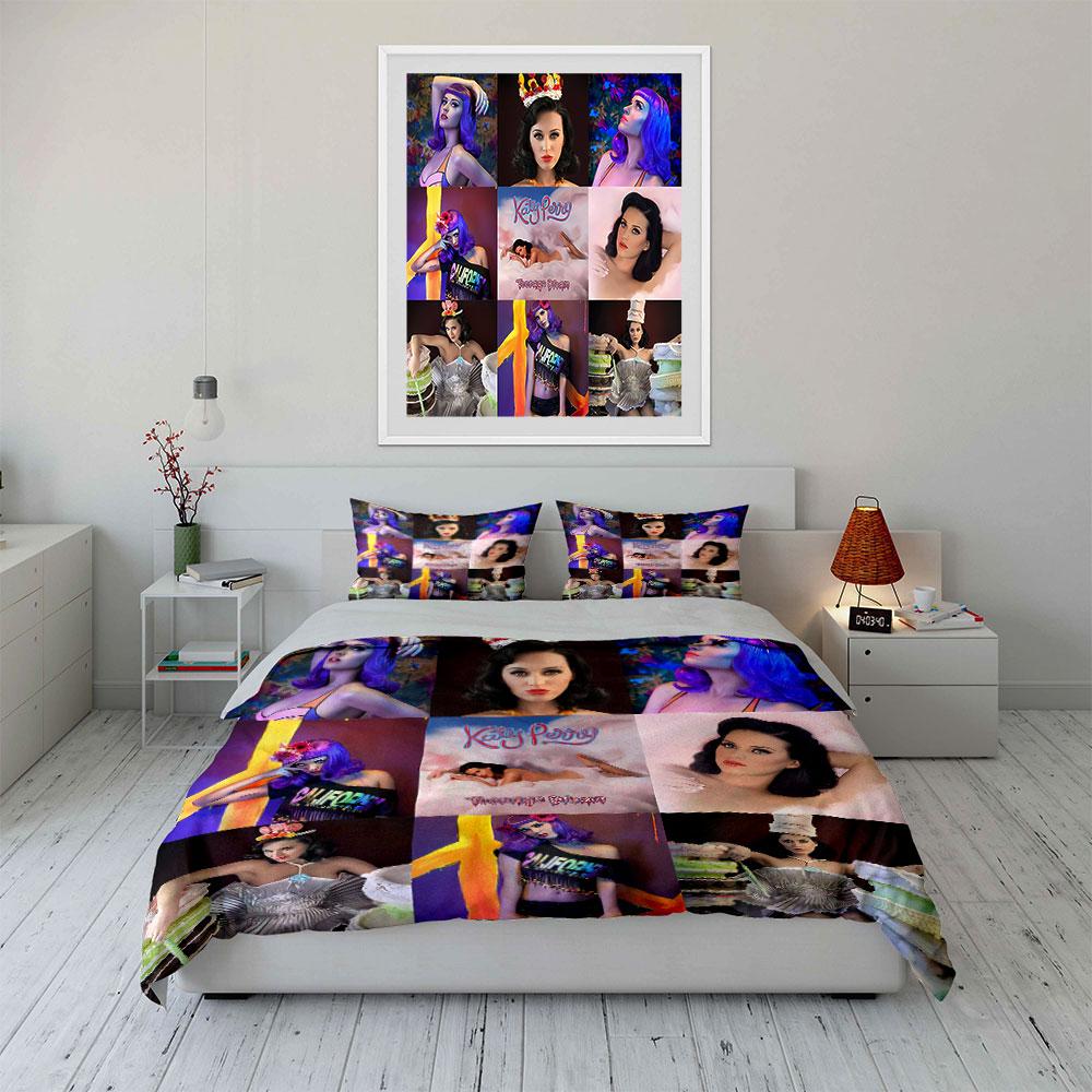 Pop Art Style Celebrity Design Bedding Duvet Cover Set Duvet Cover Pillowcases (1*Duvet Cover 2*Pillowcases, Without Duvet Insert)
