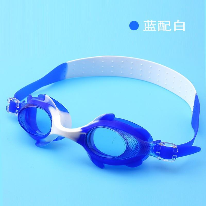 Soft Silicone Children s Swimming Glasses Cartoon Fish Cute Men Women HD Anti-fog