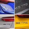 Adesivo Logo 3D 30 35 40 45 50 55 TFSI Emblema Paraurti Posteriore Auto Bagagliaio Posteriore Accessori