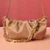 Same With 2021 New Handbag Shoulder Bag Thick Chain Fold Cloud Bag CLE
