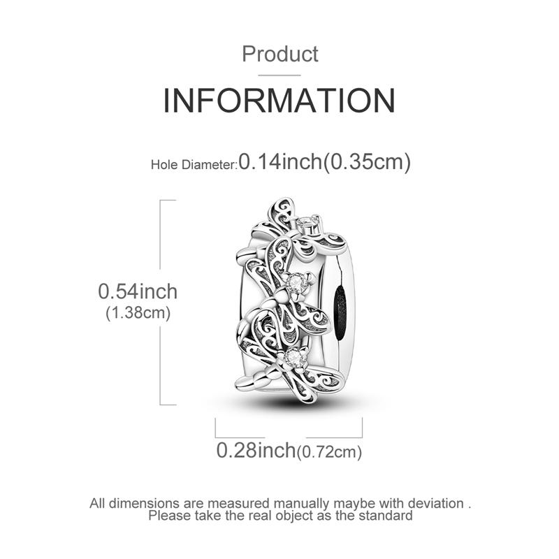 Original Charms Beads Copper Clip Charms Zircon Silicone Spacer Beads Fit Original Bracelet Diy Charm Women Jewelry