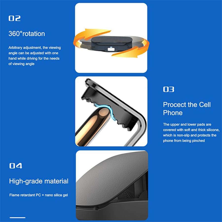 New Smart Car Wireless Charger Mobile Phone Holder Automatically Opens Closes Infrared Touch Dual Sensor Wireless Car Charger