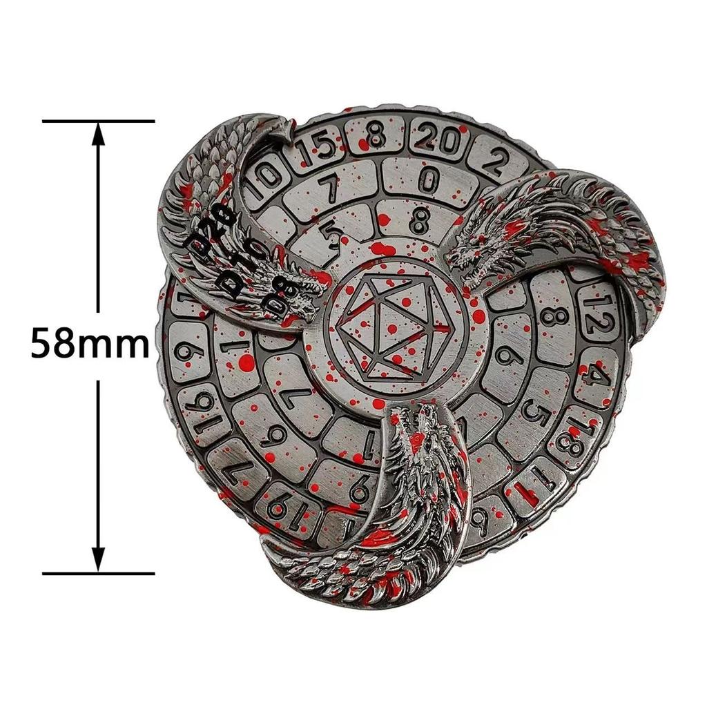 Rotating Roulette Dice Fingertip Gyro Dice DND Role Playing RPG Game Toy