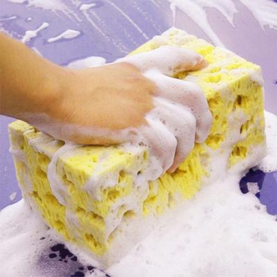 New Fashion Hot Sale Mini Yellow Car Auto Washing Cleaning Sponge Block