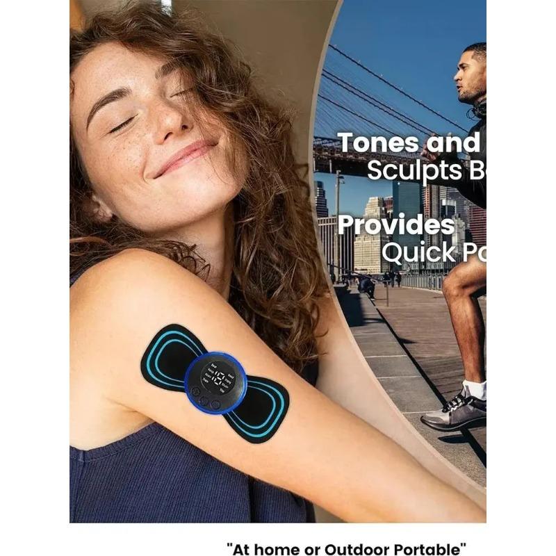 EMS Electric Muscle Stimulator - Low-Frequency Pulse Massage for Neck/Back/Leg Pain Relief,Rechargeable Handheld Therapy Device