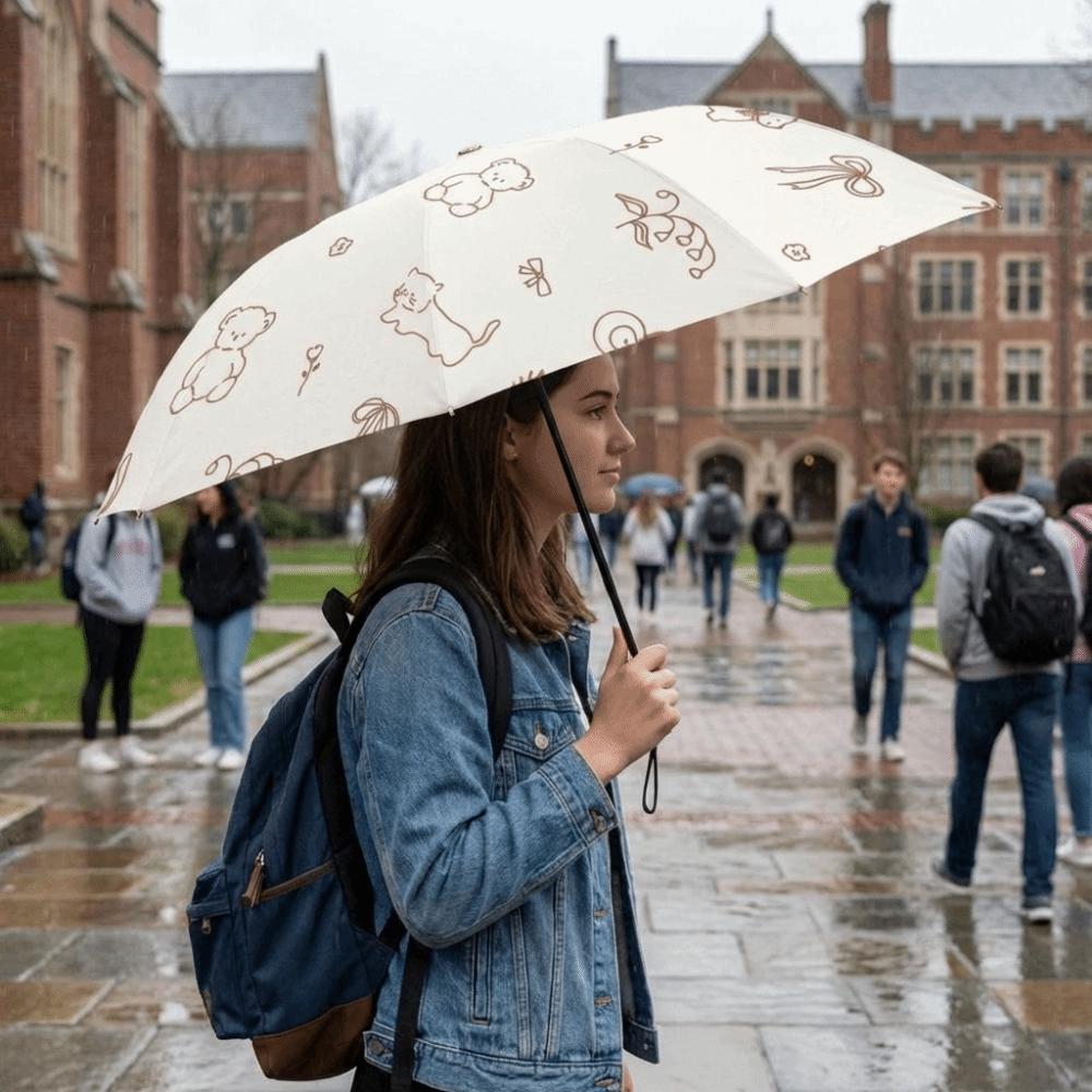 Sun Protection Dual-Use Umbrella UV Protection Folding Umbrella Travel Rain Umbrella  Beach