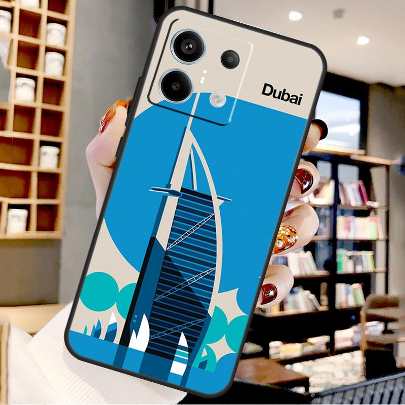 

London Roma New York Countries Art For Xiaomi Redmi Note 14 Pro 12 11 9 10 13 15 Pro Plus Case For Redmi 15 10C 12C 13C 14C 15C Redmi 13 4G