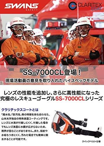 Yamamoto Optical YAMAMOTO High Spec Model Quick Belt Professional Use Rescue Goggles Helmet Mounted Type White Hard Coat Inner Super Water Repellent