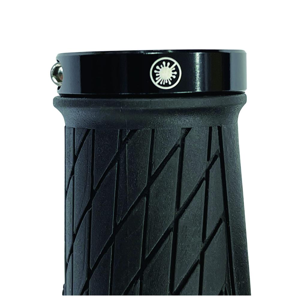 Noguchi Bicycle Grips Ergo Black Small [Antibacterial Lock-On Grip] L&L