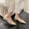 Chunky Heels Low Heel Elegant Pointed Toe Ladies Pumps Women's Shoes Formal Block  Today On Sale Luxury Brand Footwear Young
