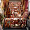 Bookshelf Adventure Just One More Chapter Blanketcustomizable With Your Namecomfortable And Stylish Perfect For Travel Beds Chairs Offices Sofas