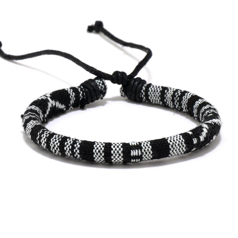 

Popular Geometric Patterned Woven Bracelet Unique Bohemian Style Jewelry StyleL