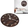 Quartz Movement Retro Wall Clock Luminous Rustic Wall Clock Retro Style Wood Wall Clock  Study Room