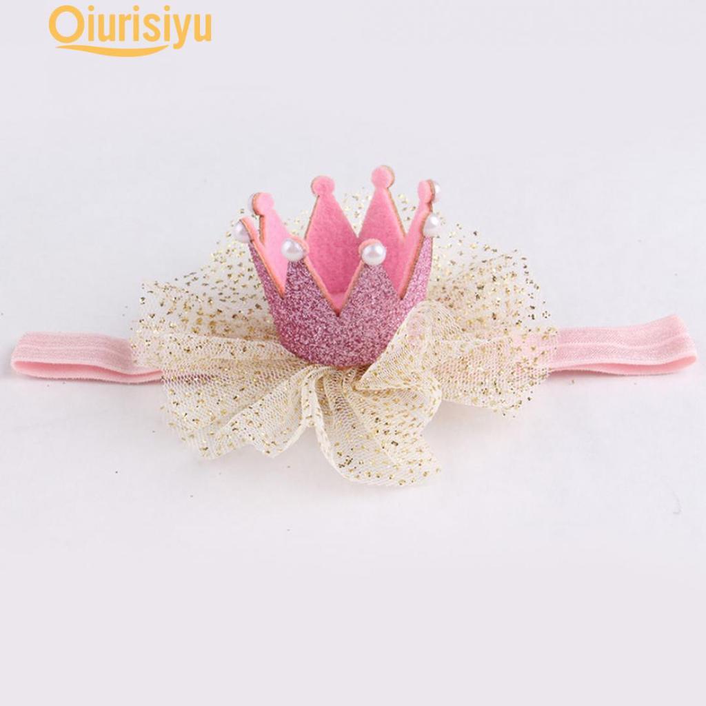 Girl Toddler Lace Crown Hair Band Headwear Headband Accessories Lady Favorite