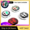 ITQVL1 Car Stickers For 4pcs 60mm Wheel Center Cap Hub Cover Badge Emblem Sticker For Alfa Romeo 4C 159 166 Spider Giulia 15