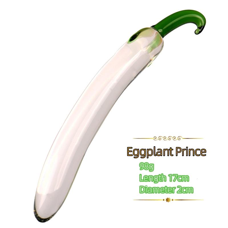 VaHppy Meyveler/Sebzeler Stilize Yapay Penis Küçük 100g 18*2cm Cam Mastürbatörler Kızlar İçin Seks Oyuncakları Kadınlar İçin SM BDSM