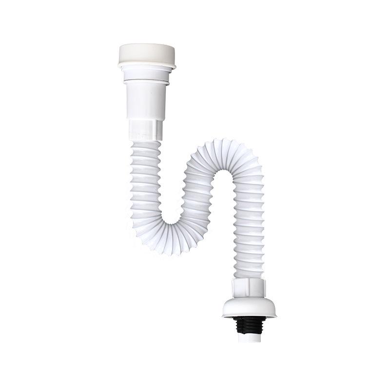Odor-Proof Small Urinal S-Bend Drain Pipe with Rubber Head - Wall-Mounted for Bathroom