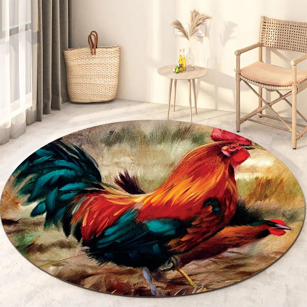 

Круглий Килим для вітальні Потовщення Спальня Кабінет Нековзкі килимки Офісні круглі стільці Килимки Можна прати в машині diameter 200cm