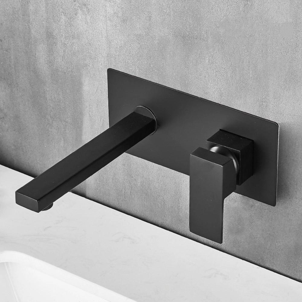 Wall Mounted Bathroom Wash Sink Faucet Stainless Steel Bathroom Sink Faucet Basin Faucet Bathroom