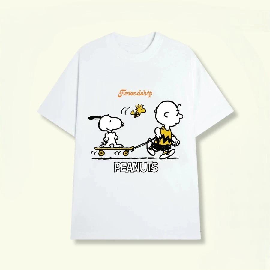 Peanuts Friendship Snoopy Cartoon T Shirt S