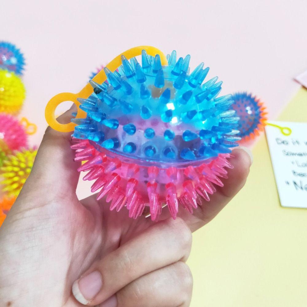 Toy Led Light Up Toy Glowing Elastic Ball Toy Glowing Hair Flash Ball Elastic Glow Hair Ball