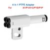For X1 P1 X1C P1S P1P 4 In 1 PTFE Adapter Pipe Expansion Port Connectors 4 Feeding Module 3D Printer Adapter Accessories