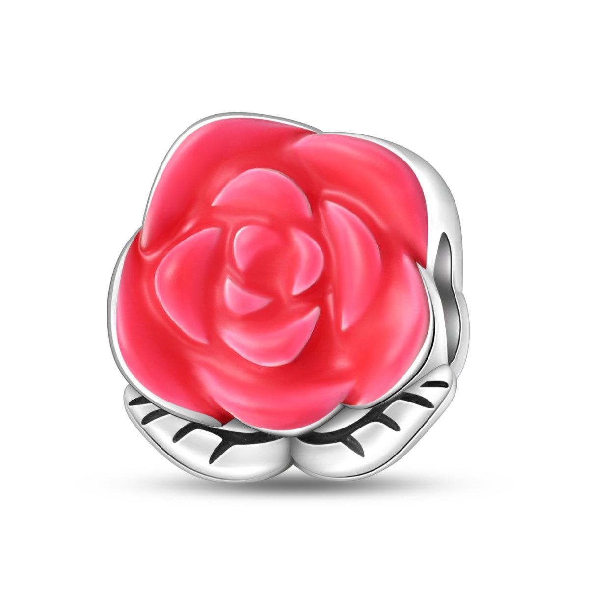 

S925 Silver Sweet Balloon Rainbow Candy Pendant Beads DIY Jewelry Accessories Changing Charm Bracelet for Women Girls