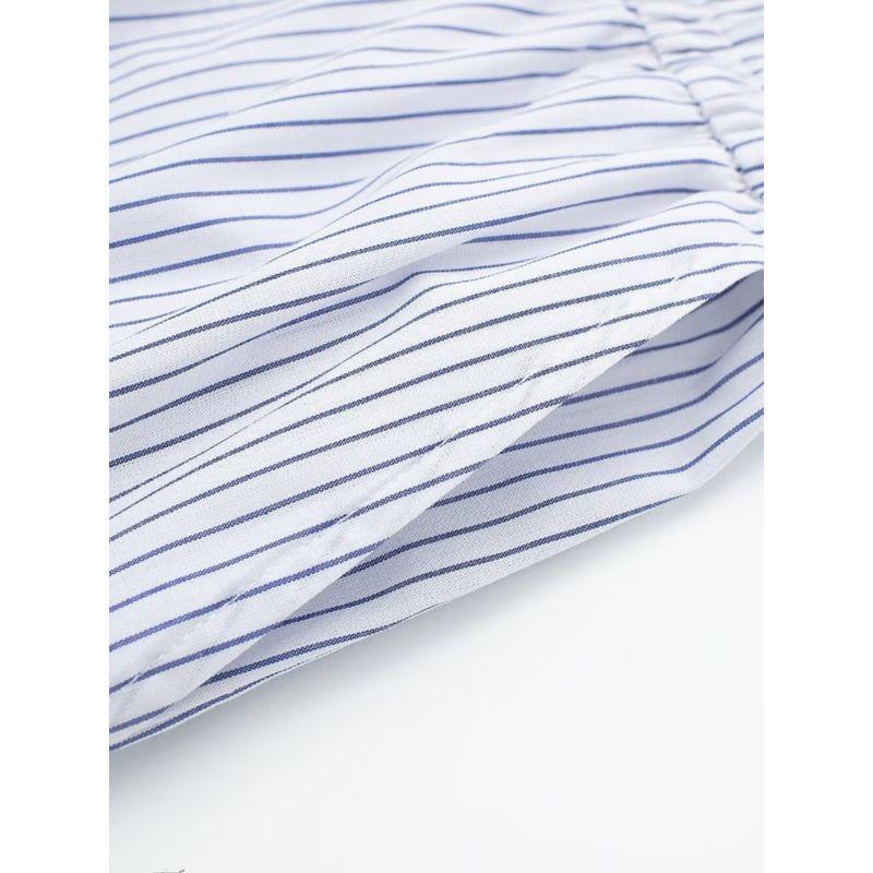 Women's Kaslead Fashion Style Striped Long-Sleeved Top