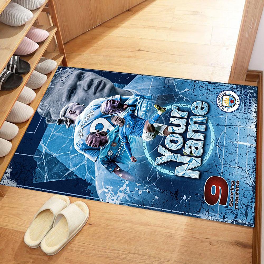 Haaland Personalized Name Floor Rug Office Rug Suitable For Dormitory Dining Room Decorate Room Hallway Antislip Carpet Decorate Offices