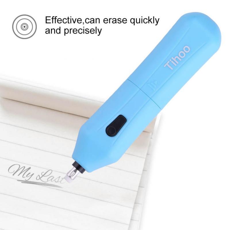 1pcs Pratical Battery Operated Electric Eraser with 10 Replacement Refills New