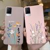 For Vivo V21 Case V2066 V2050 Soft Silicone Cute Painted Cover For Vivo V21E V 21 4g 5g Phone Cases Shockproof Bumper Slim Funda