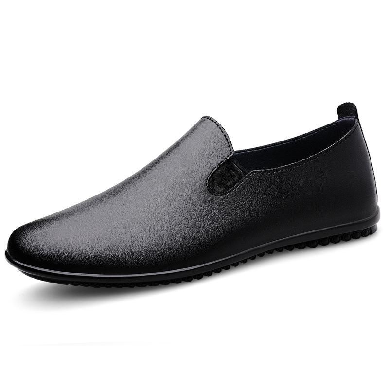 567 Men'S One-Pedal Lazy Small Leather Shoes Spring And Summer Low-Top Feet Cowhide Flat Shoes Casual Shoes Single Shoes