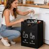 Bidone per Riciclaggio Bottiglie da 82L Pattumiera Borsa Pieghevole per Conservazione Borsa per Bucato Contenitore per Vestiti Sporchi Contenitore per Raccolta Bottiglie