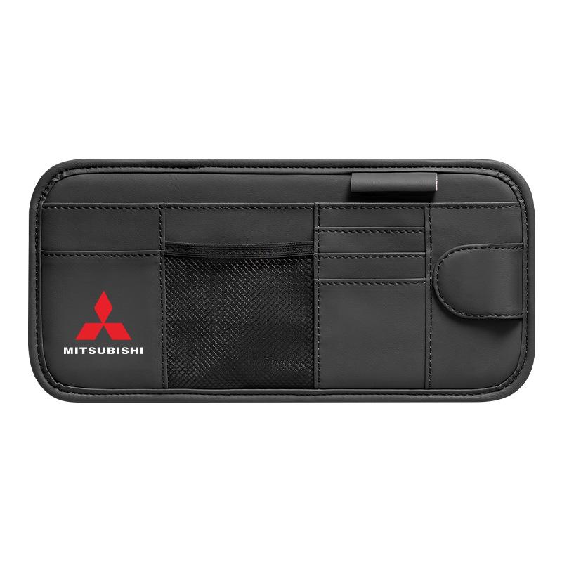 Compatible with Mitsubishi Lancer, ASX, Outlander, Pajero: Car Sun Visor Glasses and Card Holder.