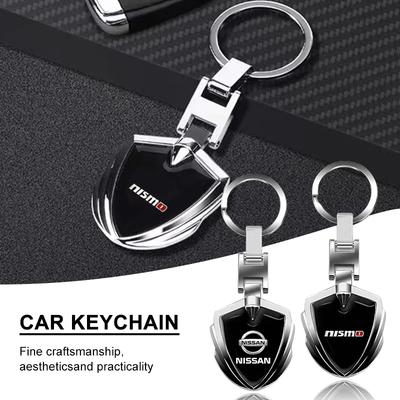 1 vnt. Automobilio emblema Stilingas metalinis raktų pakabukas Skydo formos raktų pakabukas, skirtas Nismo GTR Altima Qashqai Almera Navara