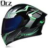 Motorcycle Helmets Men's and Women's Unveiling Helmets Full Helmets Tail Rider Bluetooth Locomotive Men's and Women's Winter Personality Electric